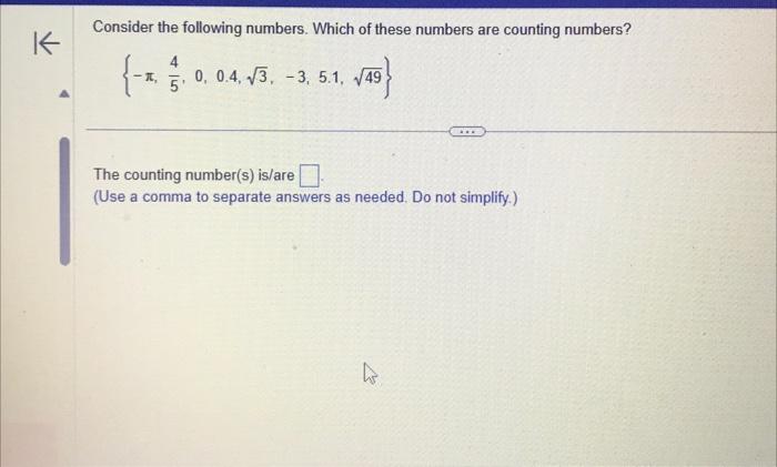 Solved Consider the following numbers. Which of these | Chegg.com