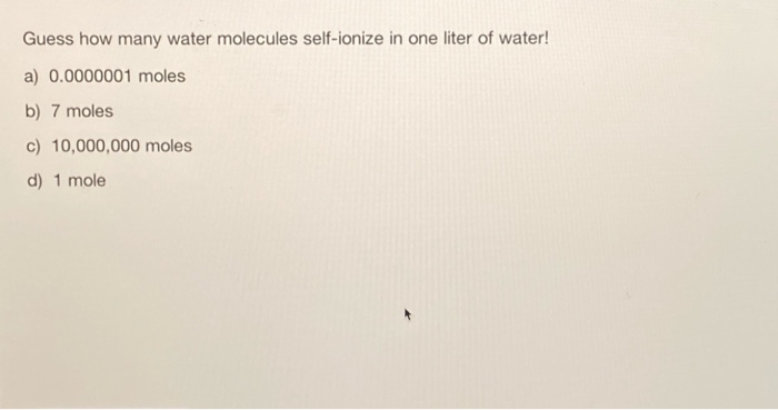 Unbelievable This Is How Many Water Molecules Ionize - qf8cb5u