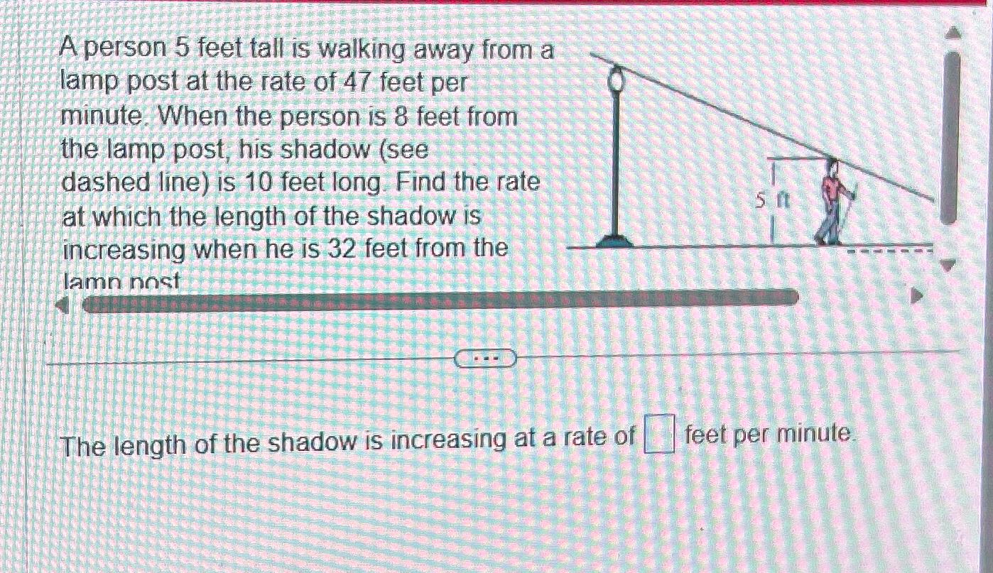 solved-a-person-5-feet-tall-is-walking-away-from-a-lamp-chegg