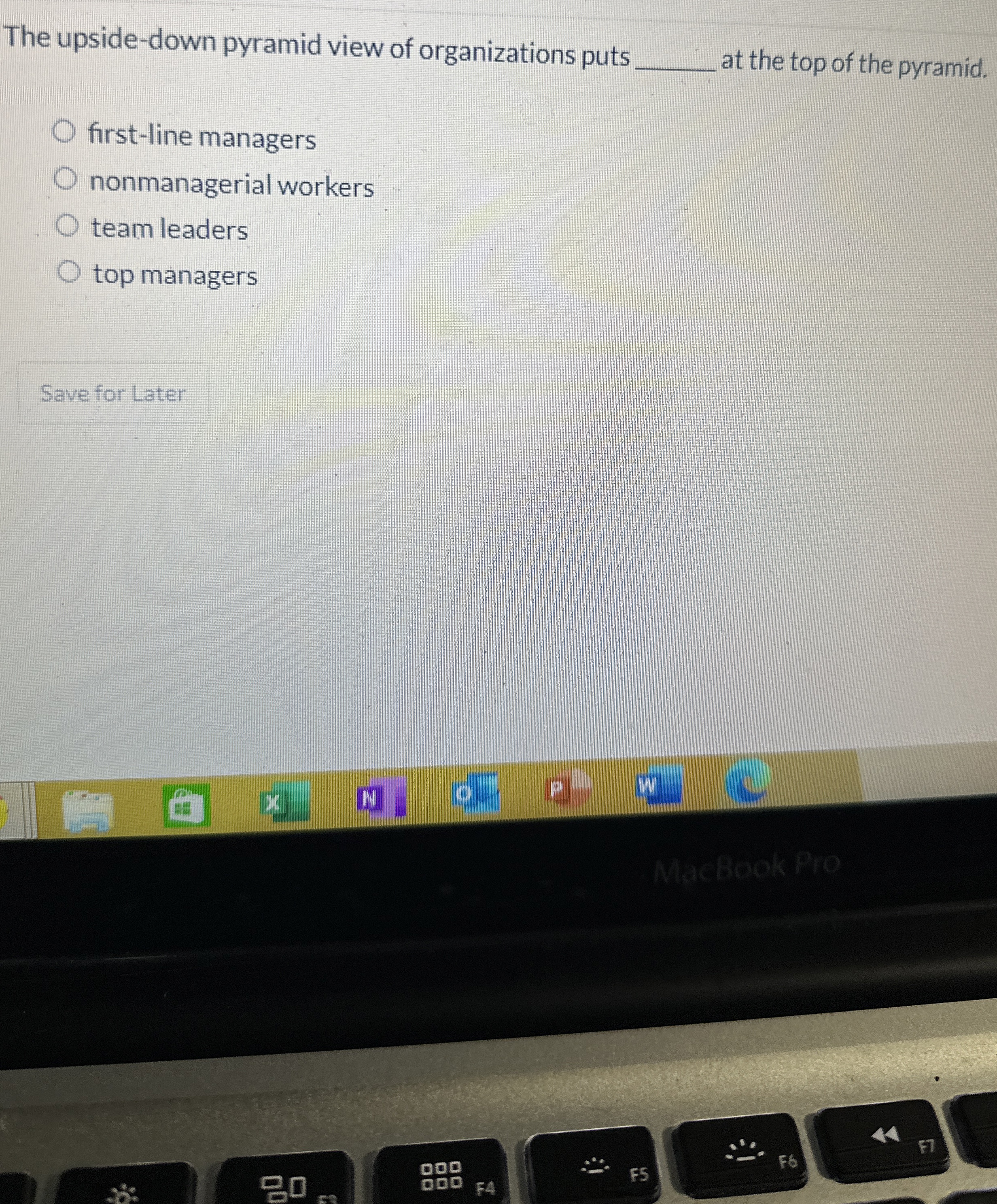 Solved The upsidedown pyramid view of organizations putsat