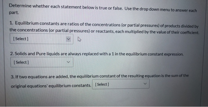 Solved Determine whether each statement below is true or | Chegg.com