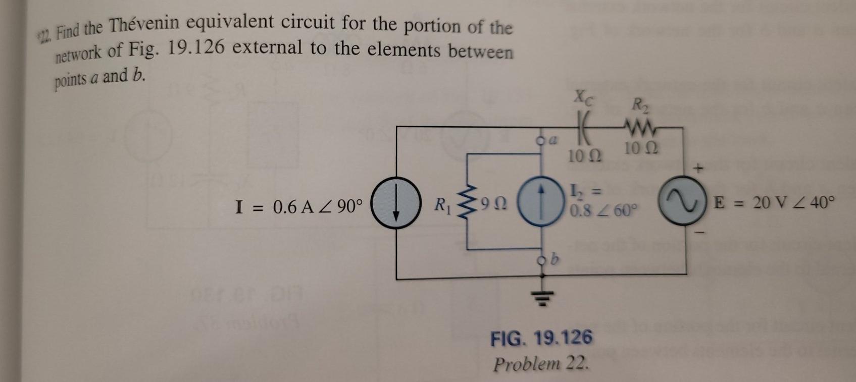 Solved 22. Find The Thévenin Equivalent Circuit For The | Chegg.com