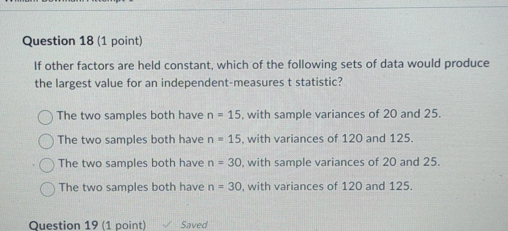 factors held constant in an experiment