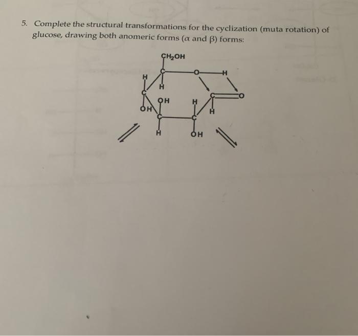 Solved 5. Complete the structural transformations for the | Chegg.com