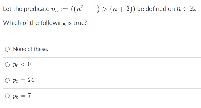 Solved Let The Predicate Pnn2 1n2 ﻿be Defined On 9853