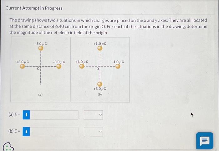 Solved The Drawing Shows Two Situations In Which Charges Are | Chegg.com