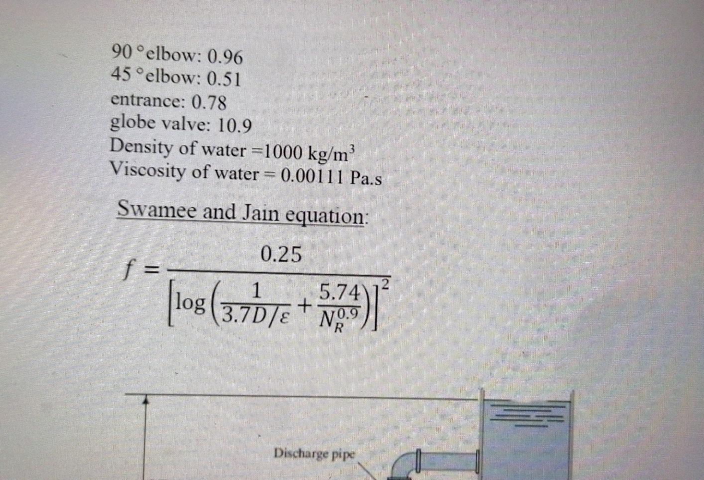 Solved Q5 ) Water at 15.5 °C is being pumped from a stream | Chegg.com