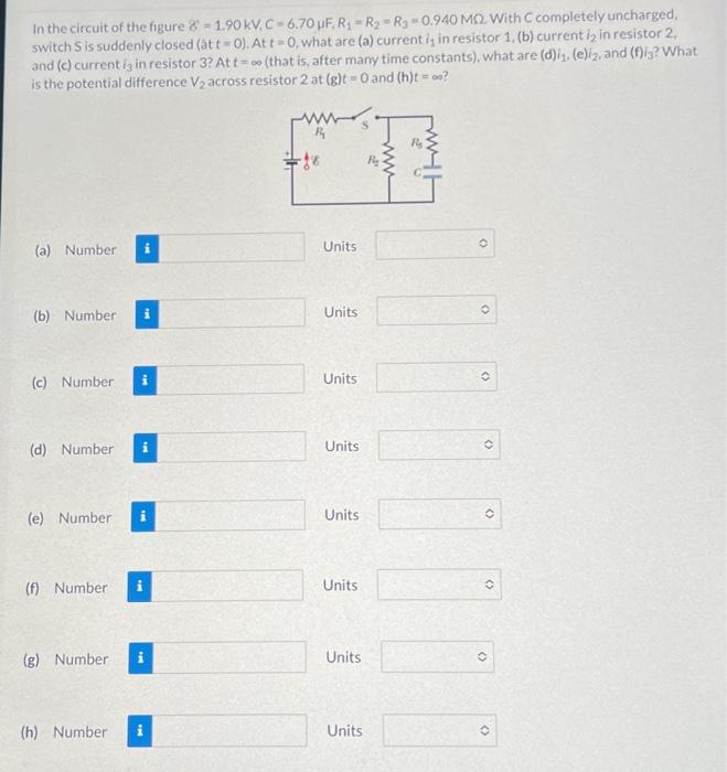 Solved In the circuit of the figure | Chegg.com