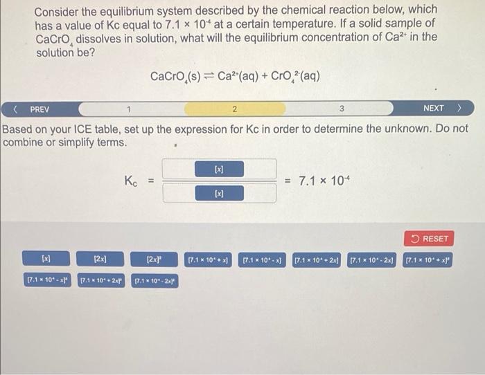 Solved Consider The Equilibrium System Described By The 0213