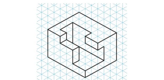 Solved Draw Top, front, and side engineering orthographic | Chegg.com