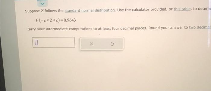 Solved Suppose Z Follows The Standard Normal Distribution. | Chegg.com