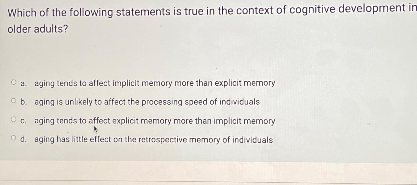 Cognitive development outlet in older adults