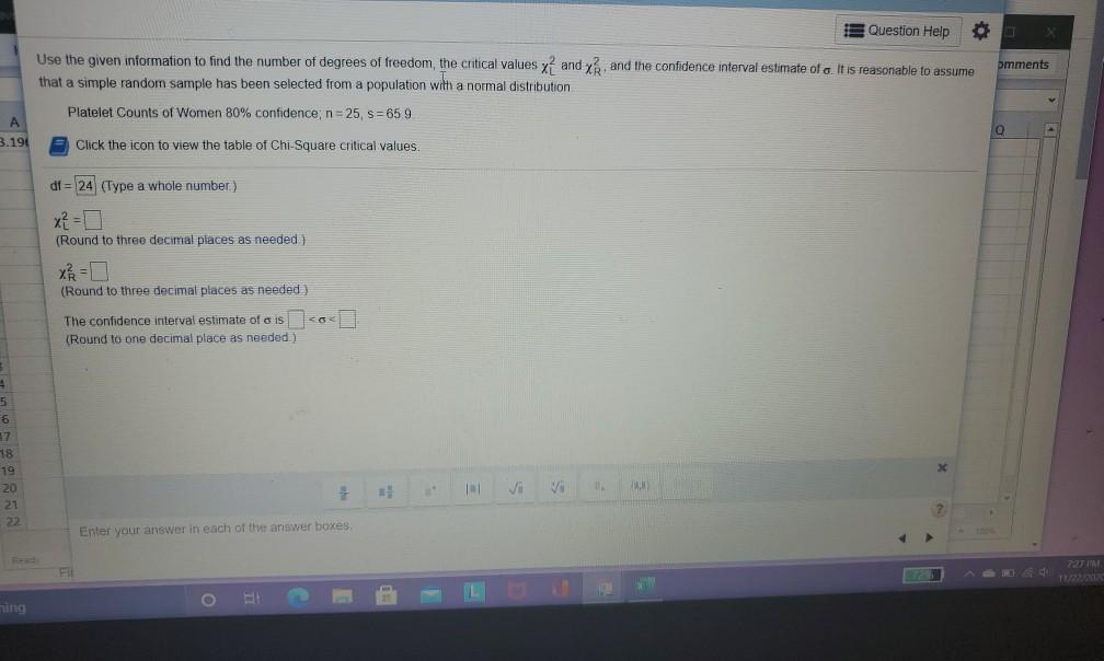 Solved B Question Help Use the given information to find the | Chegg.com