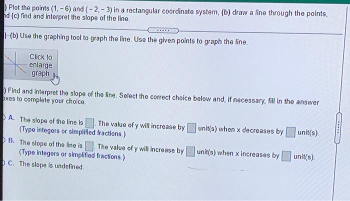 Solved Plot the points (1. -6) and (-2,-3) in a rectangular | Chegg.com