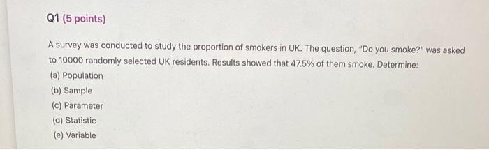 Solved A survey was conducted to study the proportion of | Chegg.com