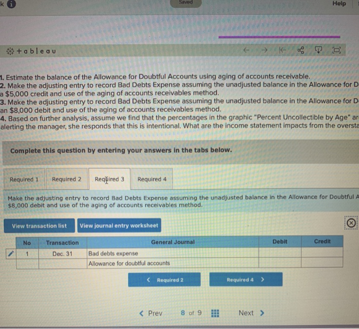 how to estimate allowance for doubtful accounts