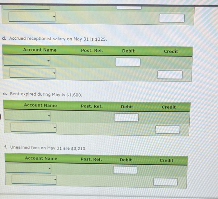 Solved Comprehensive Problem 1 Part 4 and Part 6: The | Chegg.com