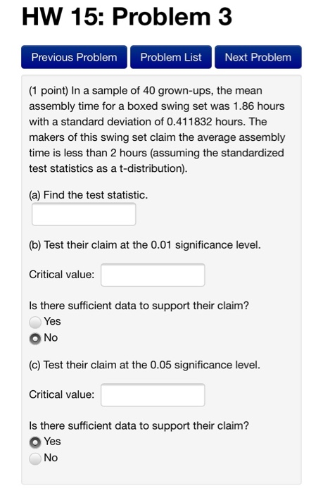 Solved Hw 15 Problem 3 Previous Problem Problem List Nex Chegg Com