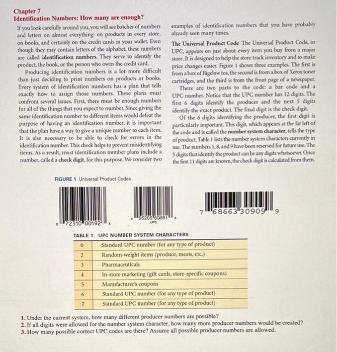 Solved Chapter 7 Identification Numbers: How many are | Chegg.com