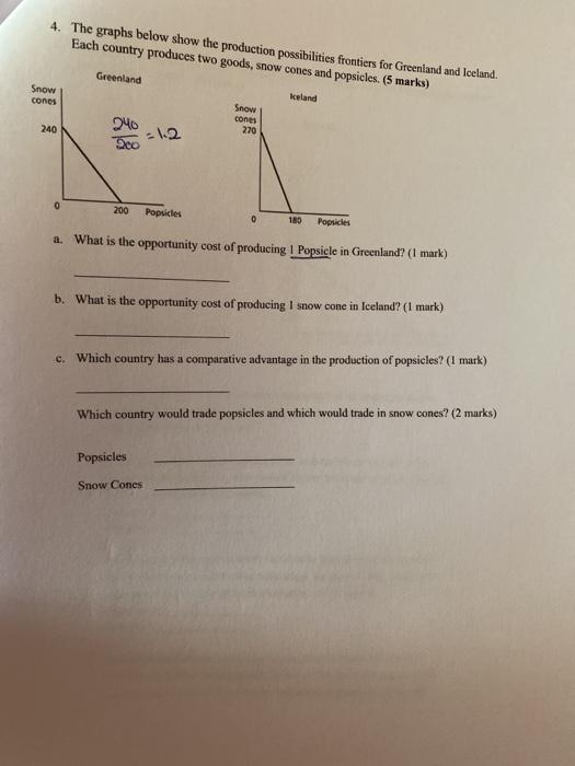 solved-4-the-graphs-below-show-the-production-possibilities-chegg