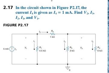 Solved 2.17 In The Circuit Shown In Figure P2.17, The | Chegg.com