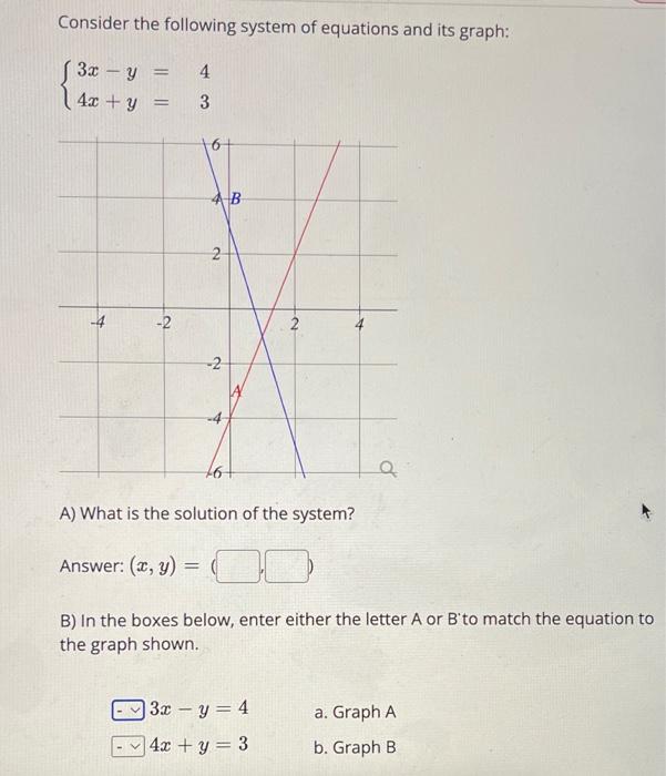 Solved Consider the following system of equations and its | Chegg.com