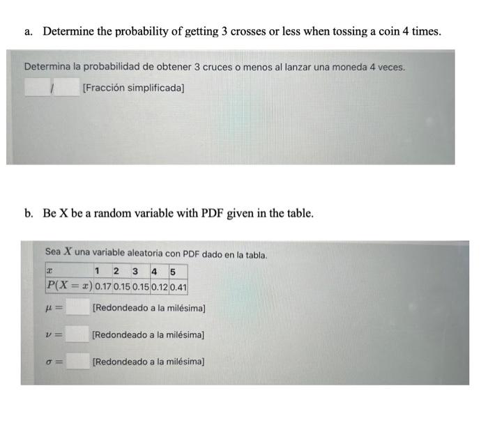 Solved The Table Is The One That Is Placed In The Image, No | Chegg.com