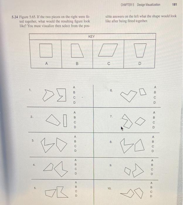 Solved CHAPTER 5 Design Visualization 181 5.24 Figure 5.65. | Chegg.com