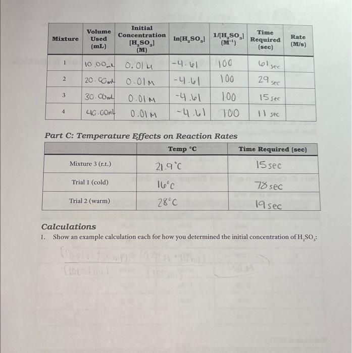 Solved Part C: Temperature Effects on Reaction Rates | Chegg.com