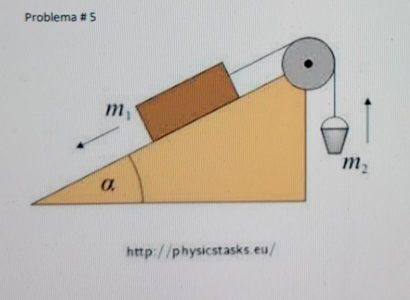 Problema #5 m₁ 0. http://physicstasks.eu/ m₂