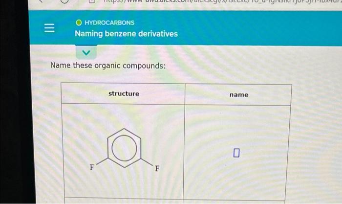 Solved Name These Organic Compounds Chegg Com