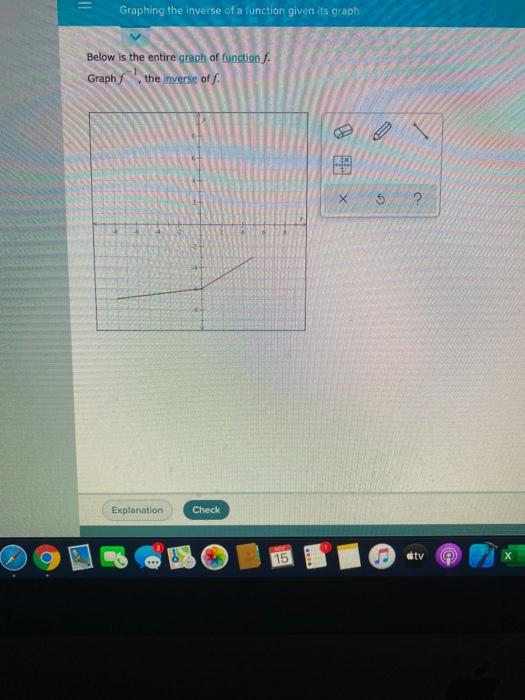 Solved II Graphing the inverse of a function given its graph | Chegg.com