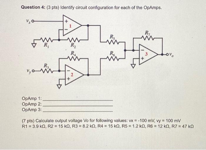 Solved Question 4: (3 Pts) Identify Circuit Configuration | Chegg.com