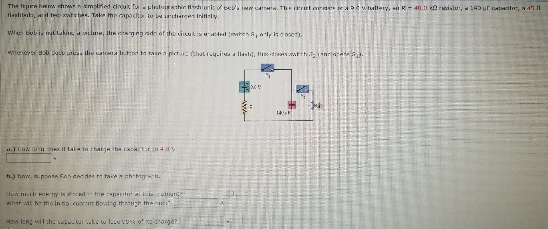 Solved The Figure Below Shows A Simplified Circuit For A | Chegg.com