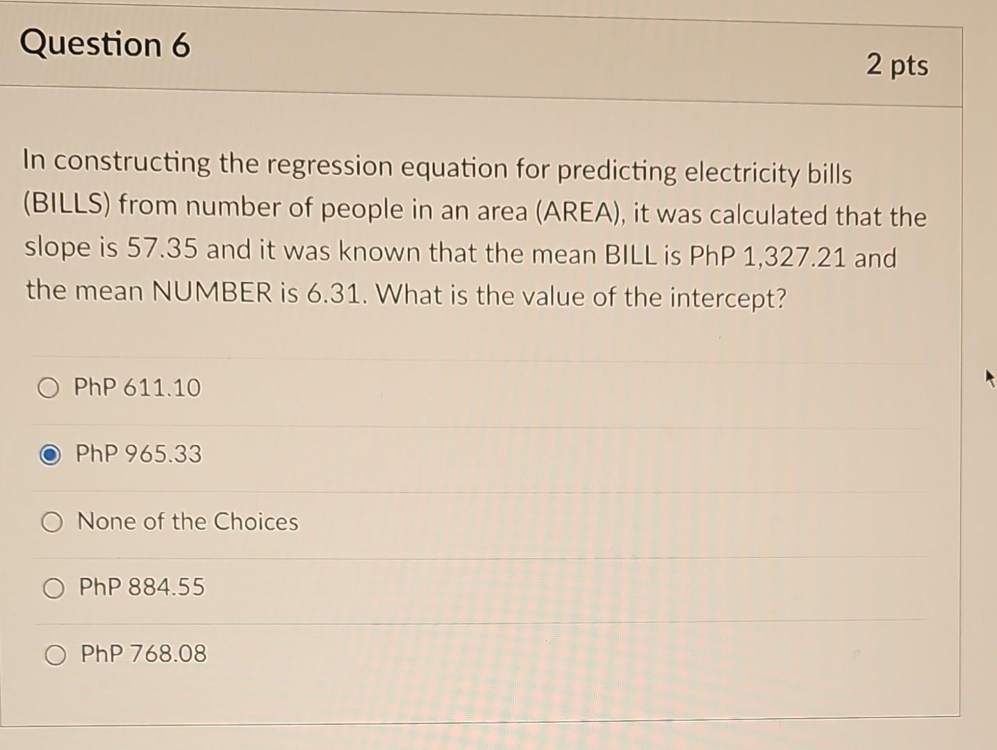 Solved In Constructing The Regression Equation For Chegg Com   Image 