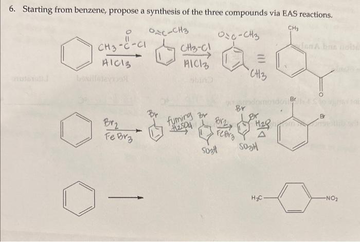 Solved Starting from benzene, propose a synthesis of the | Chegg.com