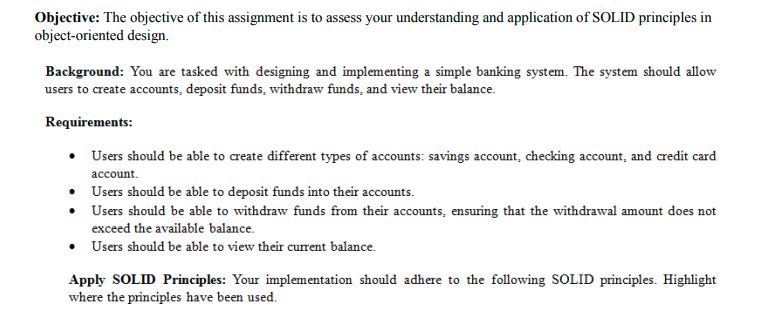 Solved Objective: The objective of this assignment is to | Chegg.com