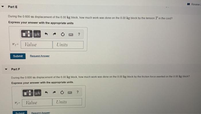 Solved Consider The System Of Two Blocks Shown In (Figure | Chegg.com