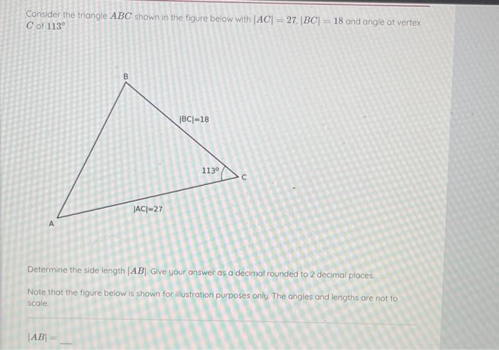Solved Consider the triangle ABC shown in the figure below | Chegg.com