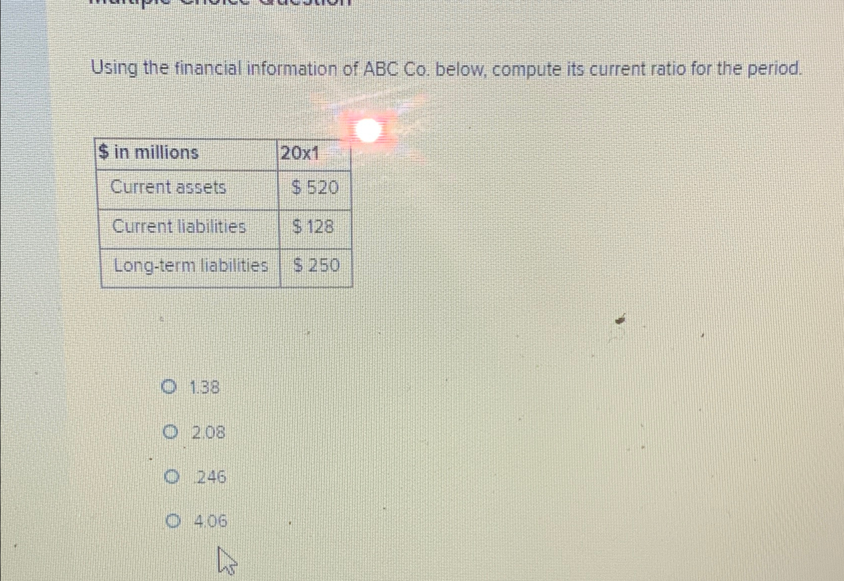 Solved Using the financial information of ABCCo. below, | Chegg.com