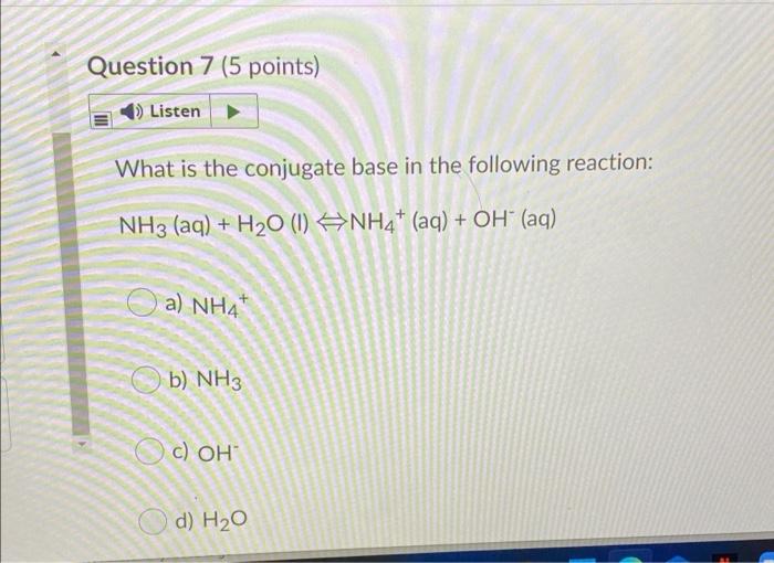 Solved Question 2 (5 points) Listen What is the pH of a | Chegg.com