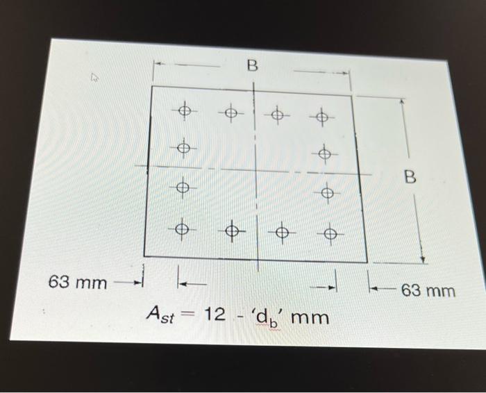 Solved determine the pure axial load capacity (kN) of the