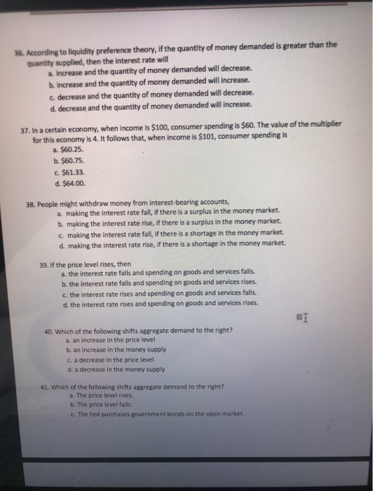 Solved 1 Which Of The Following Would Cause Prices And Real Chegg