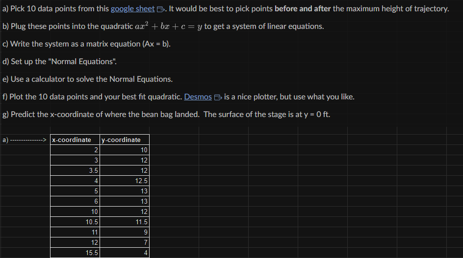 Solved Please solve each problem, please make sure to do e f | Chegg.com