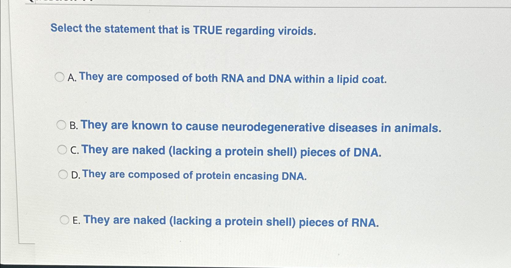 Solved Select the statement that is TRUE regarding | Chegg.com