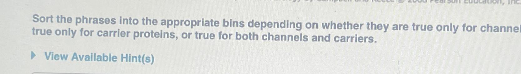 Solved Sort the phrases into the appropriate bins depending | Chegg.com