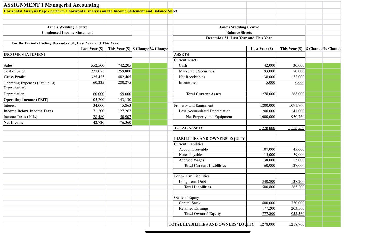 Solved Assignment 1 Managerial Accounting Chegg