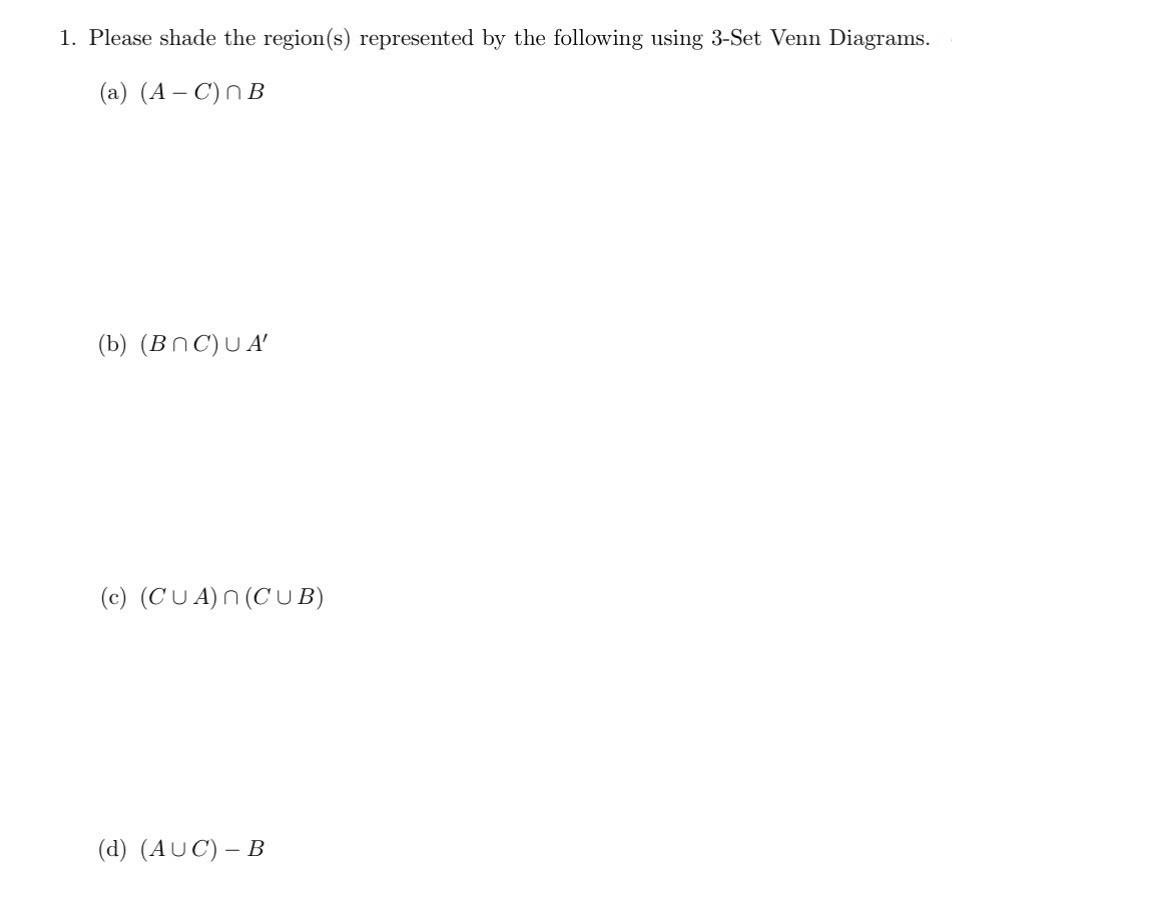 Solved Please shade the region(s) ﻿represented by the | Chegg.com
