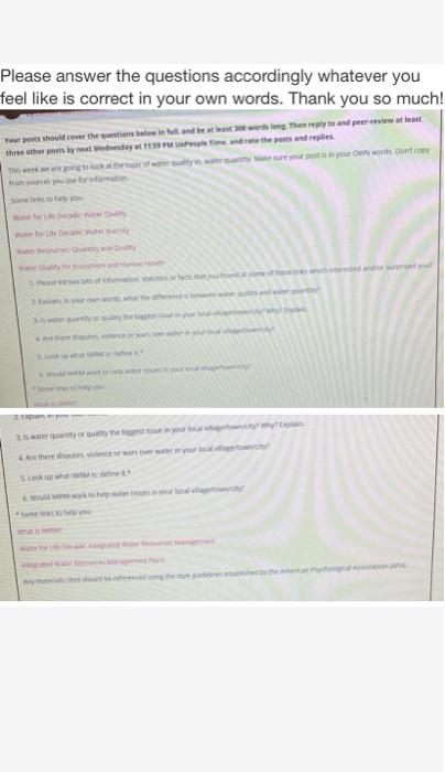 Please answer the questions accordingly whatever you | Chegg.com