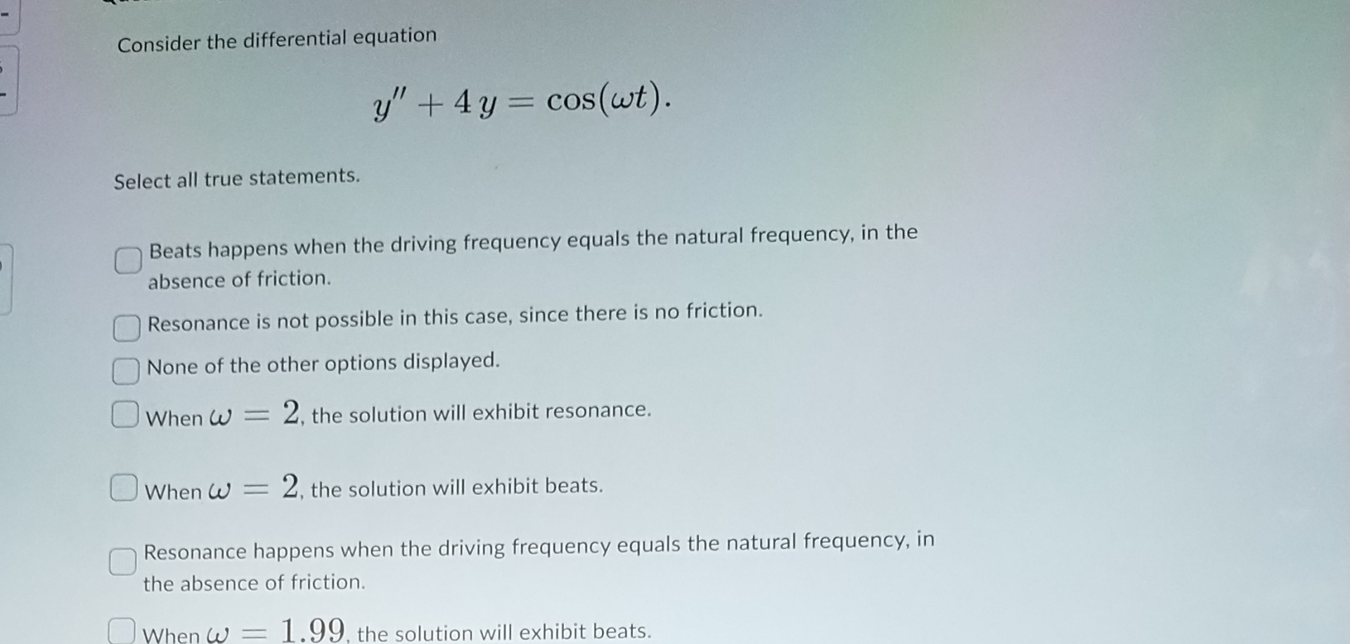 Consider The Differential Chegg Com